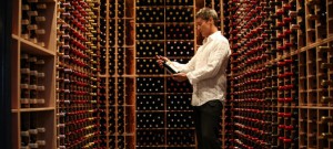 Wine cellar at The Rees Hotel, Queenstown.