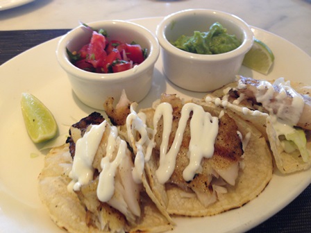 Last meal at Shutters on Venice beach - fish tacos