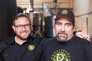 (L to R) Renaissance Brewing Co. Business Development Manager Roger Kerrison and CEO Brian Thiel.