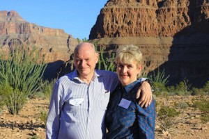 Publican of the Prince Alfred Hotel in Booval Clive Johnson and his wife Maryanne found time to visit the Grand Canyon when they weren’t at the Global Gaming Expo. 