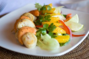 Scallops from Sunset Bungalows, Vanuatu.